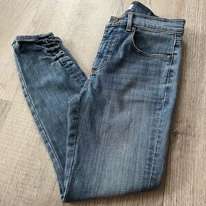 Loft skinny ruched hem jeans size 2P